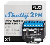 SHELLY PLUS 2PM - Actionneur de commutation Wi-Fi Wi-Fi Shelly plus 2PM 16 A, 2 ca