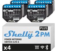 Shelly Plus 2PM Relais WiFi & Bluetooth 2 Canaux Idéal Tende/Persiane 4 PZ