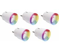 Shelly Plus Plug S Blanc Lot de 5 - Prise intelligente - Prise intelligente Fonctionne avec Alexa & Google Home, Prise programmable à commande vocale