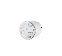 Shelly Plus Plug S - Blanc | Prise connectée Wi-Fi programmable 12A | 2500 W | Horaires & Minuteur | Compteur de consommation | Télécomande | Alexa & Google Home | App iOS, Android