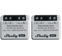 Shelly Plus PM Mini Gen 3 Commutateur sans Fil Wi-Fi, Bluetooth (Lot de 2)