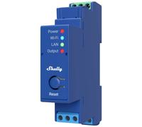 Shelly Pro 1 - Interrupteur connecté sur rail DIN 16 A, Commutateur W-Fi, LAN Monophasé, Contacts secs, Contrôle à distance Éclairage, app iOS, Android, Compatible avec Alexa, Google Home, SmartThings