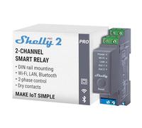 Shelly Relais sur rail DIN Shelly Pro 2 - 2 canaux Wi-Fi Bluetooth 25A contacts secs