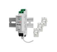 Shelly Compteur d'énergie triphasé PRO 3EM 120A V2 Wi‑Fi LAN Bluetooth 3 pinces 120A