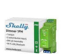 Shelly Pro Dimmer 1PM Relais pour rail DIN Bluetooth, Wi-Fi