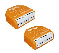 Shelly Qubino Wave i4 Lot de 2 commandes d'entrée numériques Z-Wave 800 Series 4 pour un contrôle avancé des actions Faible consommation d'énergie Domotique Répéteur réseau étendu