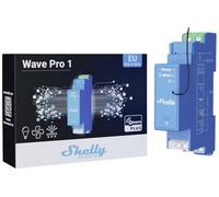 Shelly Qubino Wave Pro 1 - Interrupteur connecté Z-Wave, 1 canal - 16 A, Contacts secs, Montage sur rail DIN, Éclairage conntecté, Passerelle Z-Wave requise