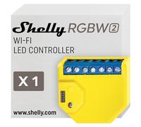 Shelly RGBW2 | Module relais Wi-Fi pour Bandes LED RGBW | Variateur de lumière | Domotique | Compatible Alexa & Google Home | App iOS Android | Minuterie & Scènes intelligentes