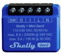 Shelly Shelly 1 Mini Gen3 Actionneur de commutation Wi-Fi, Bluetooth