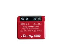 Shelly Plus 1PM Mini Gen. 3 Commutateur sans fil Wi-Fi, Bluetooth