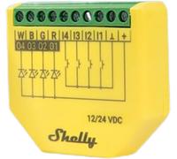 Shelly Module contrôleur Wi‑Fi RGBW Shelly Plus RGBW PM – 12–24 VDC, mesure conso, sans hub