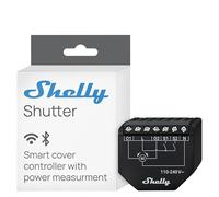 Shelly Shutter - Module interrupteur volet roulant connecté, 110-240 V 4A, Commande à distance rideaux, stores, auvents, Mesure consommation, Horaires, Compatible Alexa, Google Home, SmartThings