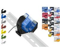 Shelly Support de rail DIN « Mini » pour 18 shellys : 1 Gen3, 1PM Gen3, 2PM Gen3, i4 Gen3, Plus 1, Plus 1PM, Plus 2PM, Plus i4, Plus 0-10 V, Wave 1PM, Wave 2PM, Wave Shutter, Wave i4 (Noir/Prime)