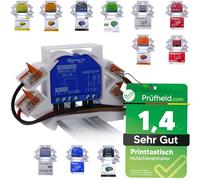 Shelly Support de rail DIN pour 11 Shelly Relais : Plus 1, 1 Mini Gen3, Plus 1PM, 1PM Mini Gen3, Plus 2PM, 2.5, RGBW 2, PM, EM, Plus i4, Plus i4 DC, variateur 2, support de rail chapeau, installation