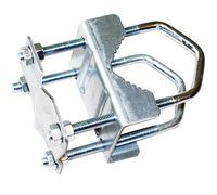 Shelly Support de serrage pour mât | Support de poteau de 2,5 cm à 5,1 cm | Extension universelle en acier à 8 écrous | Kit de montage mural TV | Loops
