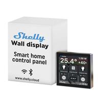 Shelly Panneau Wall Display – Tactile, relais, Alexa/Google, température/humidité/LUX, Noir