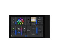 Shelly Wall Display XL Noir - Panneau de commande Domotique Wi-Fi, Écran tactile 6.95’’,Interrupteur connecté intégré 5A, Capteur température, humidité et lumière, Shelly App & Home Assistant