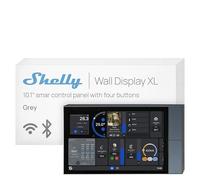 Shelly Wall Display XL Argenté - Panneau de commande Domotique Wi-Fi, Écran tactile 6.95’’,Interrupteur connecté intégré 5A, Capteur température, humidité et lumière, Shelly App & Home Assistant