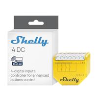 Shelly Wave i4 DC US LR | Contrôle d'entrée numérique Z-Wave longue portée 4 pour un contrôle avancé | domotique | Haute compatibilité | Installation facile | Shelly Smart Control iOS Android App |