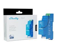 Shelly Wave Pro 1 US LR | Commutateur de relais intelligent à longue portée Z-Wave avec contacts secs, 1 canal 16 A | Rail DIN | domotique | Haute compatibilité | Installation facile | Application iOS