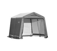 Shelter Logic abri de jardin en film plastique, tente d'osier "Shed-In-A-Box", 300 x 300 cm gris 9 m²