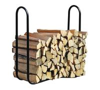 Shelter Logic étagère à bois en métal noire 122 x 25 x 104 cm (L x l x h)