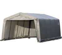 Shelter Logic garage en film plastique, tente d'osier "In-A-Box", 370 x 490 cm gris 18,13 m²