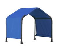 ShelterLogic Tente d'extérieur de 7,3 m pour Animaux de Compagnie, Tente d'auvent Polyvalente pour Chiens de Petite Race, Chats, Petits Animaux et bétail, Bleu