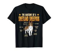 Sheltie chiots The Anatomy Of A Shetland Sheepdog T-Shirt