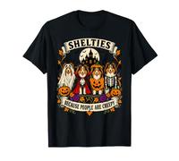 Shelties Parce Que Les Gens sont Une Maman Chienne d'halloween drôle et effrayante T-Shirt