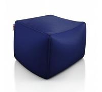 Shelto Cube Pouf Tissu Mesh3D Bleu Navy - 40x40x40 cm - Polyester - Extérieur/Intérieur - Léger & Flottant - Fabriqué en France
