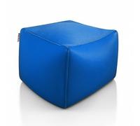 Shelto Cube Pouf Tissu Mesh3D Bleu Regatta - 40x40x40 cm - Polyester - Extérieur/Intérieur - Léger & Flottant - Fabriqué en France