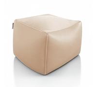 Shelto Cube Pouf Tissu Mesh3D Sable - 40x40x40 cm - Polyester - Extérieur/Intérieur - Léger & Flottant - Fabriqué en France