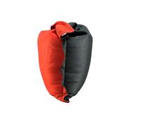 Shelto Housse de Remplacement Tissu Mesh3D Bicolore Anthracite/Orange - 125 x 175 cm - pour Pouf Géant - Polyester Lavable