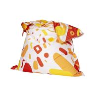 Shelto Pouf Géant Baggo Jaune Uni - 125 x 175 cm - Polyester - Extérieur/Intérieur - Housse Lavable - Fabriqué en France