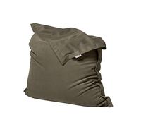 Shelto Pouf Géant Sceno Hill Gris Moyen (Velours Cotele) 125 X 175 - Polyester - Housse Lavable - Fabriqué en France