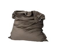 Shelto Pouf Géant Sceno Velours 45 Gris 125 X 175 - Polyester - Housse Lavable - Fabriqué en France