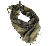 Shemagh militaire Mil-Tec olive et noir 110 x 110 cm - 100% coton