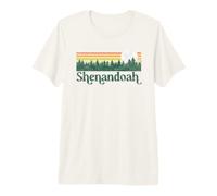 Shenandoah National Park Vintage Distressed 80s Trees T-Shirt Haut de Gamme