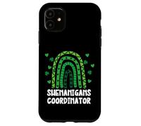 Shenanigans Coordinator St Patricks Day Green Rainbow Coque pour iPhone 11