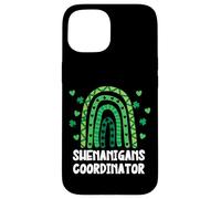 Shenanigans Coordinator St Patricks Day Green Rainbow Coque pour iPhone 15