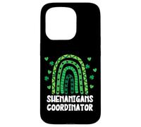 Shenanigans Coordinator St Patricks Day Green Rainbow Coque pour iPhone 15 Pro