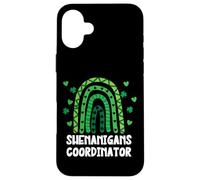Shenanigans Coordinator St Patricks Day Green Rainbow Coque pour iPhone 16 Plus