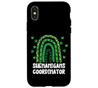 Shenanigans Coordinator St Patricks Day Green Rainbow Coque pour iPhone X/XS