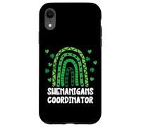 Shenanigans Coordinator St Patricks Day Green Rainbow Coque pour iPhone XR