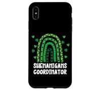 Shenanigans Coordinator St Patricks Day Green Rainbow Coque pour iPhone XS Max