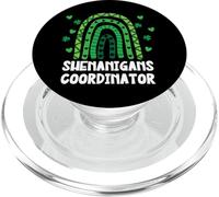 Shenanigans Coordinator St Patricks Day Green Rainbow PopSockets PopGrip pour MagSafe