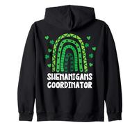 Shenanigans Coordinator St Patricks Day Green Rainbow Sweat à Capuche