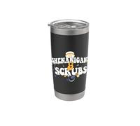 Shenanigans & Scrubs Urgences infirmière médecin Saint-Patrick Gobelet isotherme en acier inoxydable double paroi