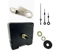 Sheng Bang HD-1688 Mécanisme d'horloge à quartz automatique à tic-tac atomique alimenté par piles pour horloges murales (1, 49 mm métal noir)